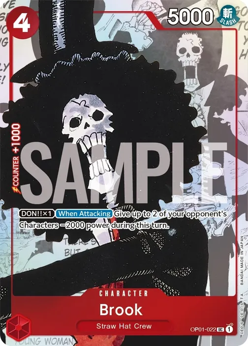 Carte One Piece anglaise OP01-022 Brook