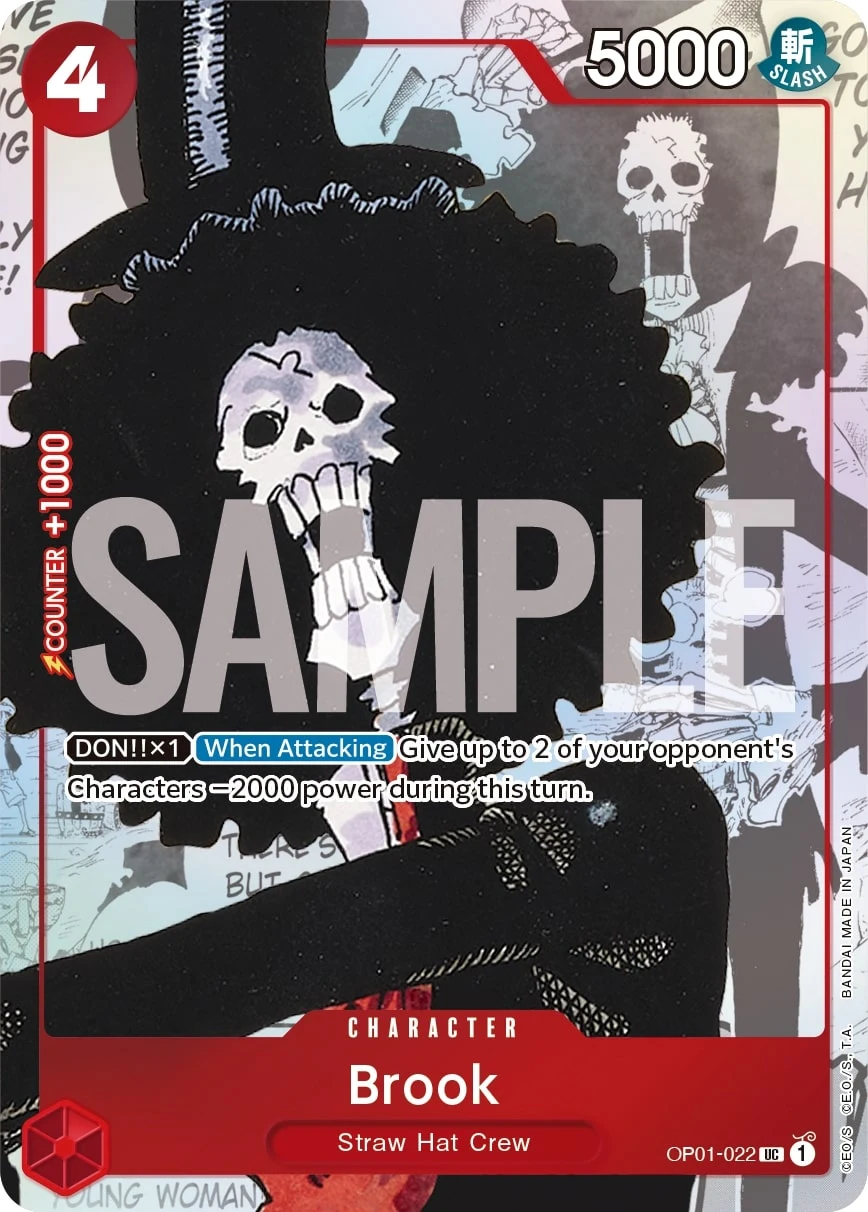 Carte One Piece anglaise Brook OP01-022 UC