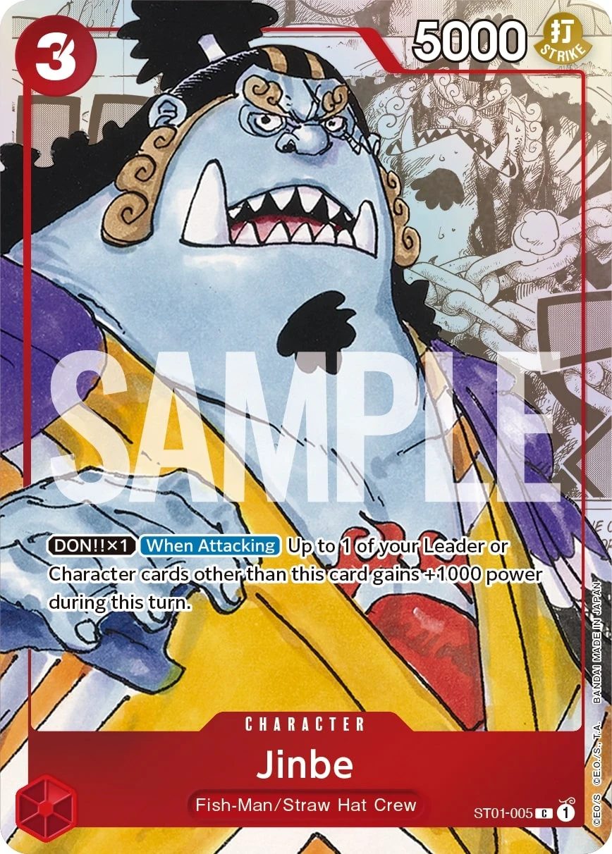 Carte One Piece anglaise Jinbe ST01-005 C