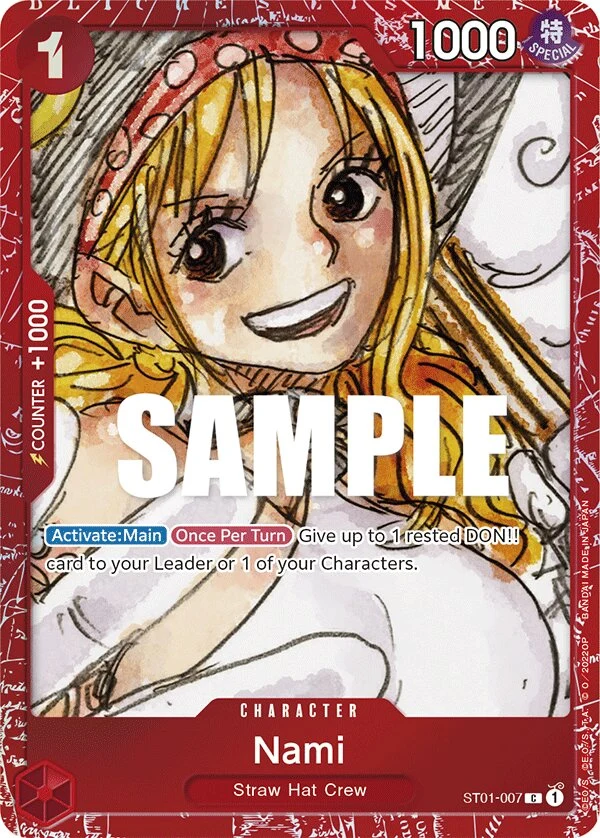Carte One Piece anglaise Nami ST01-007 C