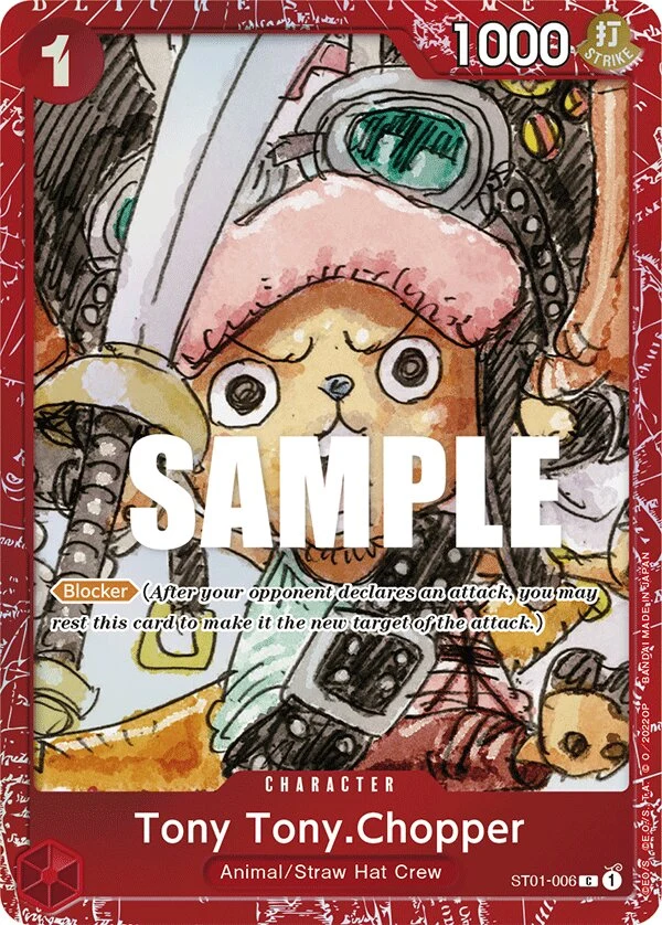 Carte One Piece anglaise Tony Tony.Chopper ST01-006 C