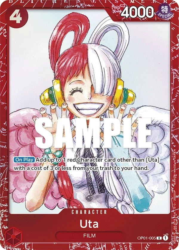 Carte One Piece anglaise Uta OP01-005 R