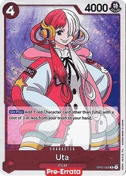 Carte One Piece anglaise OP01-005 Uta