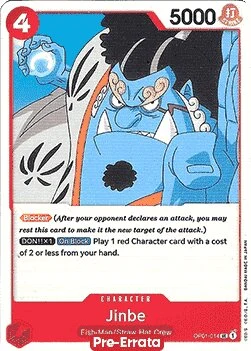 Carte One Piece anglaise OP01-014 Jinbe