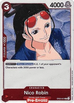 Carte One Piece anglaise OP01-017 Nico Robin