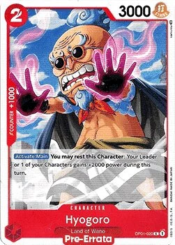 Carte One Piece anglaise OP01-020 Hyogoro