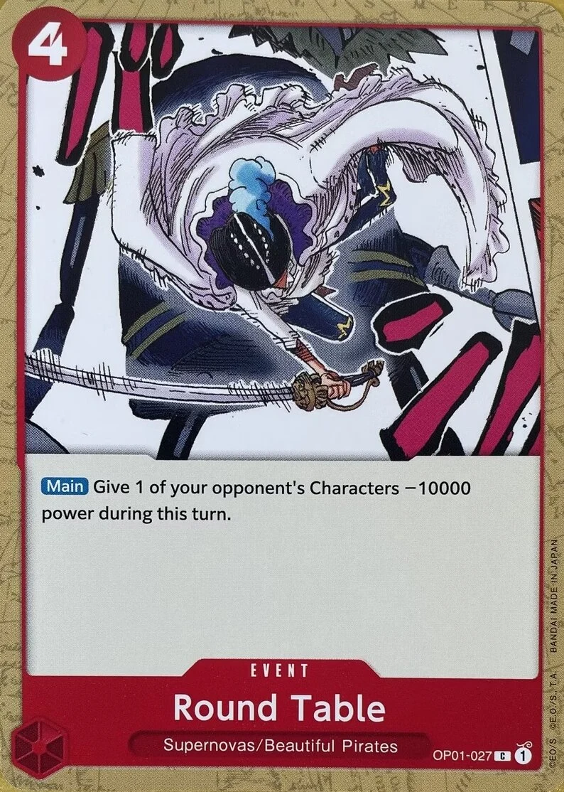 Carte One Piece anglaise Round Table OP01-027 C