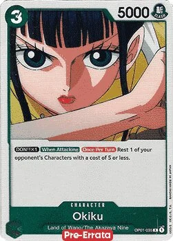 Carte One Piece anglaise OP01-035 Okiku