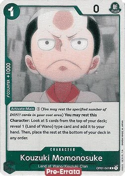 Carte One Piece anglaise OP01-041 Kouzuki Momonosuke