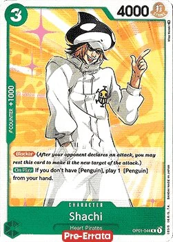 Carte One Piece anglaise OP01-044 Shachi