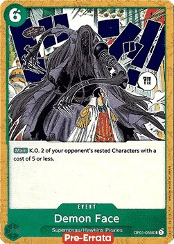 Carte One Piece anglaise OP01-056 Demon Face