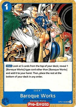 Carte One Piece anglaise OP01-090 Baroque Works