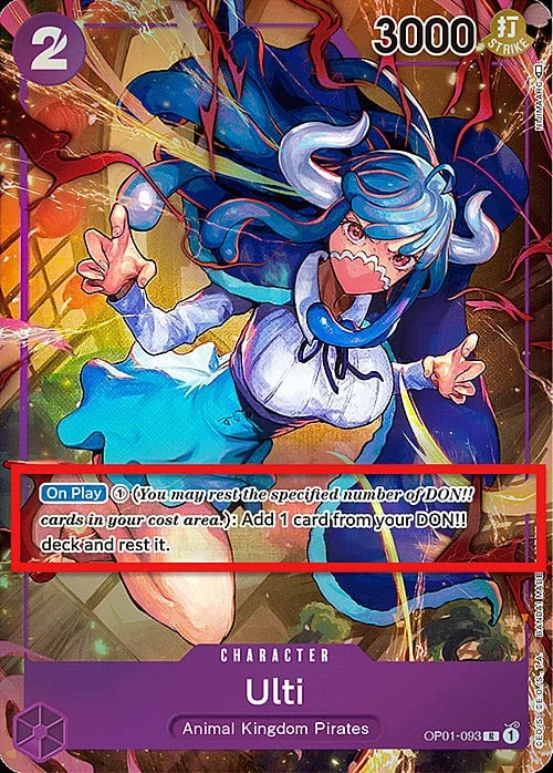 Carte One Piece anglaise OP01-093 Ulti (version 2)