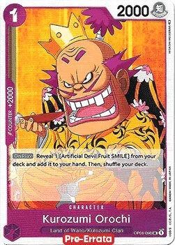 Carte One Piece anglaise OP01-098 Kurozumi Orochi