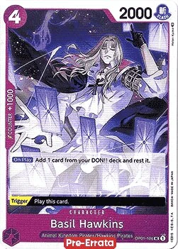 Carte One Piece anglaise OP01-106 Basil Hawkins