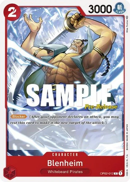 Carte One Piece anglaise OP02-012 Blenheim