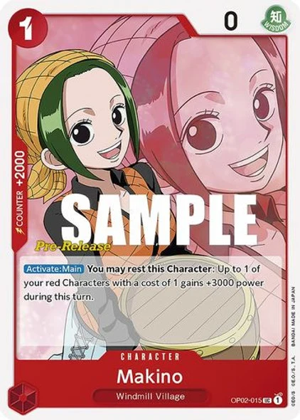 Carte One Piece anglaise OP02-015 Makino