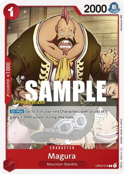 Carte One Piece anglaise OP02-016 Magura