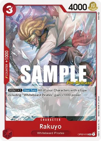 Carte One Piece anglaise OP02-019 Rakuyo