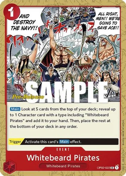 Carte One Piece anglaise OP02-022 Whitebeard Pirates