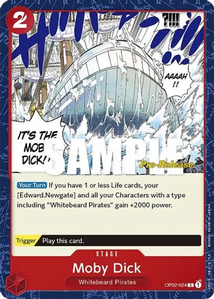 Carte One Piece anglaise OP02-024 Moby Dick