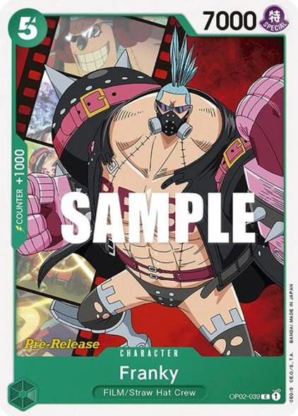 Carte One Piece anglaise OP02-039 Franky