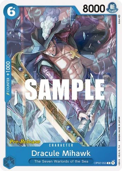 Carte One Piece anglaise OP02-055 Dracule Mihawk