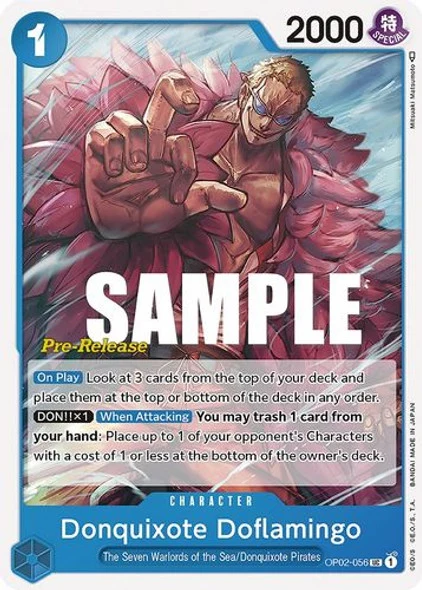 Carte One Piece anglaise OP02-056 Donquixote Doflamingo