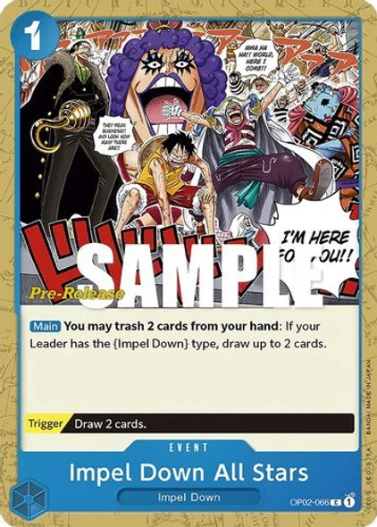 Carte One Piece anglaise OP02-066 Impel Down All Stars
