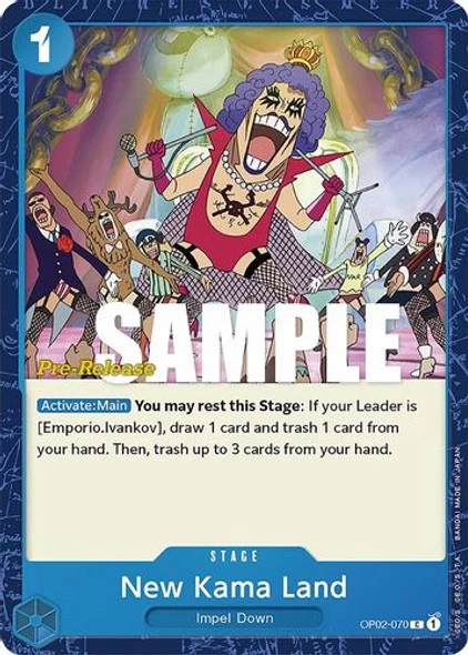 Carte One Piece anglaise OP02-070 New Kama Land