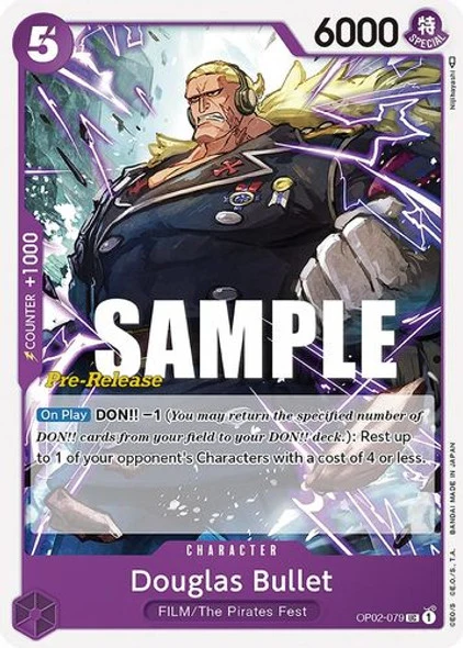 Carte One Piece anglaise OP02-079 Douglas Bullet
