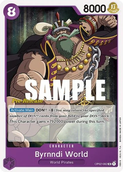 Carte One Piece anglaise OP02-082 Byrnndi World
