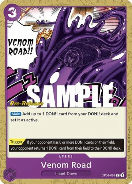 Carte One Piece anglaise OP02-091 Venom Road