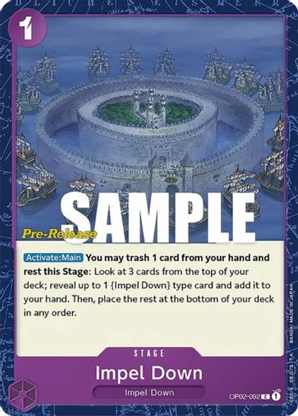 Carte One Piece anglaise OP02-092 Impel Down