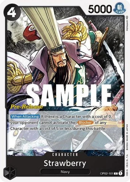 Carte One Piece anglaise OP02-101 Strawberry