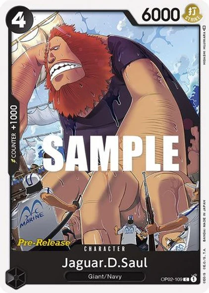 Carte One Piece anglaise OP02-109 Jaguar.D.Saul