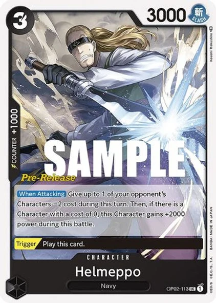 Carte One Piece anglaise OP02-113 Helmeppo