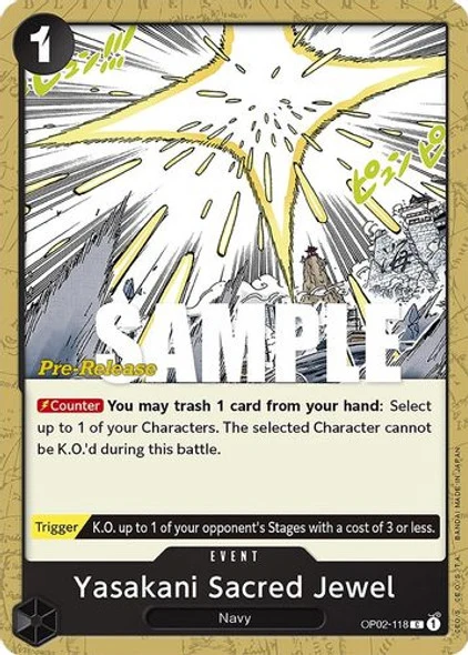 Carte One Piece anglaise OP02-118 Yasakani Sacred Jewel