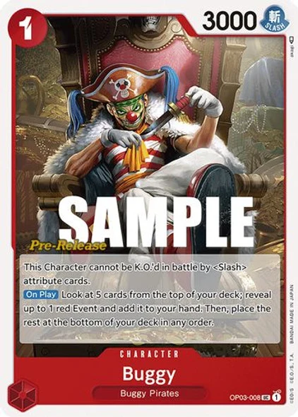 Carte One Piece anglaise OP03-008 Buggy