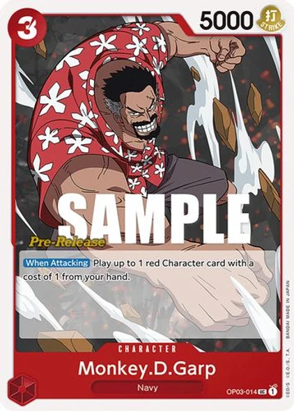 Carte One Piece anglaise OP03-014 Monkey.D.Garp