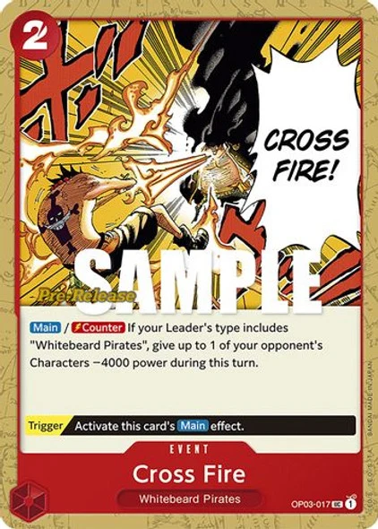 Carte One Piece anglaise OP03-017 Cross Fire