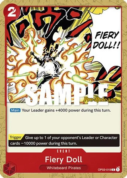 Carte One Piece anglaise OP03-019 Fiery Doll