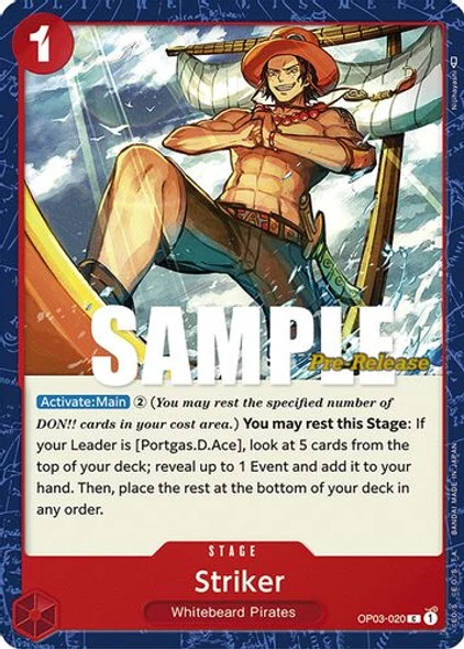Carte One Piece anglaise OP03-020 Striker