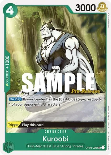 Carte One Piece anglaise OP03-026 Kuroobi