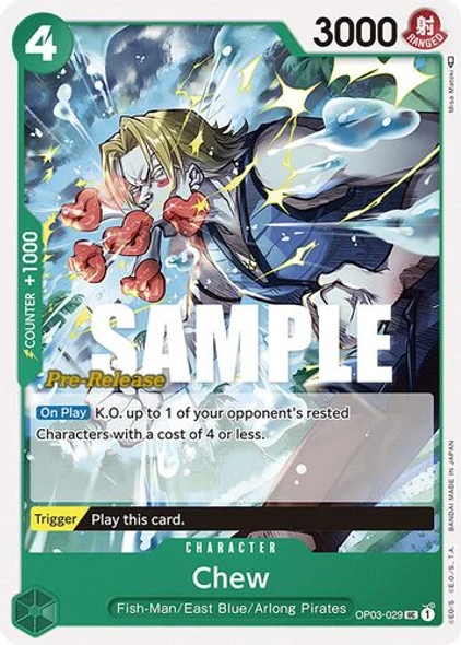 Carte One Piece anglaise OP03-029 Chew