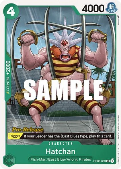 Carte One Piece anglaise OP03-033 Hatchan