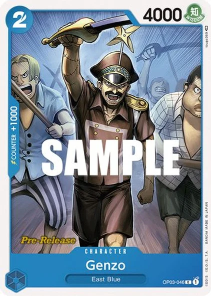 Carte One Piece anglaise OP03-046 Genzo