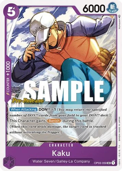 Carte One Piece anglaise OP03-059 Kaku