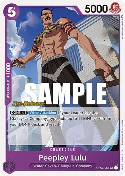Carte One Piece anglaise OP03-067 Peepley Lulu