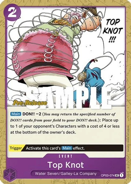 Carte One Piece anglaise OP03-074 Top Knot